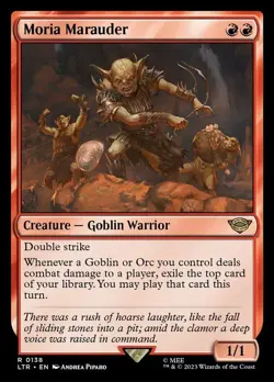 FOIL - Moria Marauder - MTG - LOTR Lord of the Rings - NM - Image 1