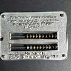 MTG The Duelist Black Metal Abacus Life Counter RARE - Image 2