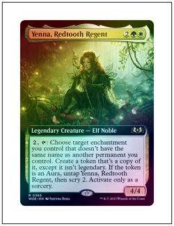 1x Yenna, Redtooth Regent, Foil, Extended Art, Magic MTG NM - Image 1