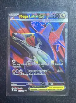 Mega Latias EX 163/132 Ultra Rare Pokemon TCG ME01: Mega Evolution NM - Image 1