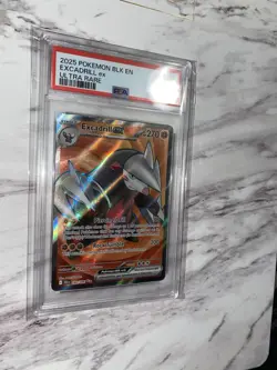 2025 POKEMON BLK EN-BLACK BOLT ULTRA RARE #160 EXCADRILL EX PSA 10 - Image 2