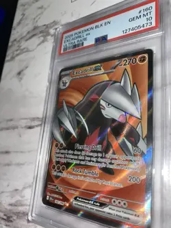2025 POKEMON BLK EN-BLACK BOLT ULTRA RARE #160 EXCADRILL EX PSA 10 - Image 3