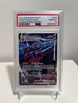 Pokemon Inteleon VMAX 266/264 Full Art Alt Art Fusion Strike PSA 10 GEM MINT - Image 1