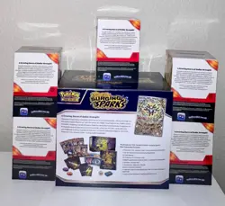 Pokemon Surging Sparks Elite Trainer Box and 5x Booster Bundle lot NEW SEALED - Image 3