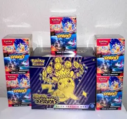 Pokemon Surging Sparks Elite Trainer Box and 5x Booster Bundle lot NEW SEALED - Image 5