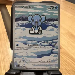 Pokemon TCG Cubchoo 109/086 Illustration Rare Black Bolt - Image 1
