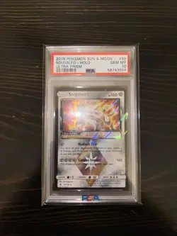 2018 Pokemon Sun & Moon - Ultra Prism Star Solgaleo #89 PSA 10 GEM MINT - Image 1