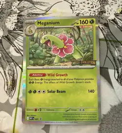 Meganium (001) Mega Evolutions Stamped Black Star Promo​ - Near Mint Pokemon TCG - Image 1