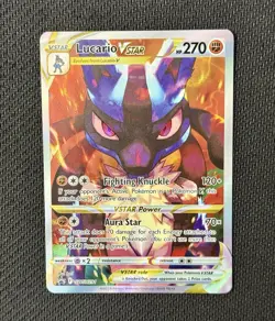 Pokemon TCG Lucario VSTAR SWSH291 Sword & Shield: Crown Zenith ETB Promo NM - Image 1