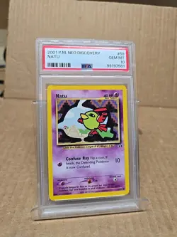 2001 Pokemon - Neo Discovery Natu #59 PSA 10 GEM MT - Image 1
