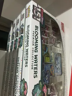 Pokemon TCG Scarlet & Violet 151 Blooming Waters Premium Collection Box Lot of 5 - Image 1