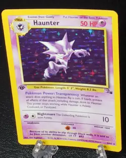 1st Edition Haunter 6/62-1999 Vintage Fossil-Holo-Pokemon-NM - Image 1