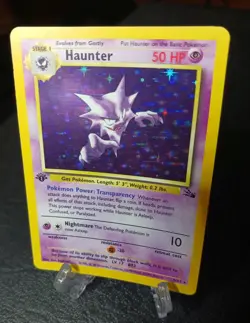 1st Edition Haunter 6/62-1999 Vintage Fossil-Holo-Pokemon-NM - Image 3