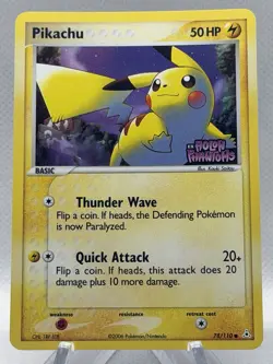 2006 Pikachu 78/110 EX Holon Phantoms Reverse Holo Foil Vintage Pokemon TCG - Image 1