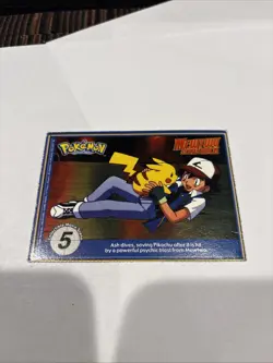 Abra #63 Pokemon The First Movie Promo Card PokeTrivia Regular MP - Image 2