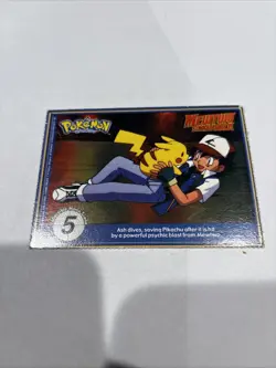 Abra #63 Pokemon The First Movie Promo Card PokeTrivia Regular MP - Image 2
