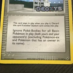 Pokemon TCG Space Center Deoxys Stamped Reverse Holo Card 91/107 NM/LP - Image 3