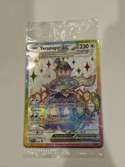 Terapagos ex 165 Sv: Scarlet & Violet Holo SEALED PROMO Pokemon Card - Image 1