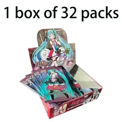 Hatsune Miku Doujin 32 Pack Booster Box CCG Trading Waifu Card Game Pink new - Image 2