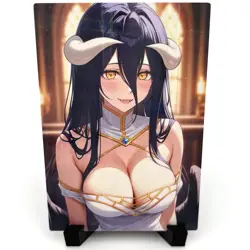 Overlord Albedo Sexy Hot Anime Waifu Girl Doujin Lewd Goddess Story ACG Art Card - Image 1