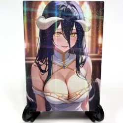 Overlord Albedo Sexy Hot Anime Waifu Girl Doujin Lewd Goddess Story ACG Art Card - Image 2