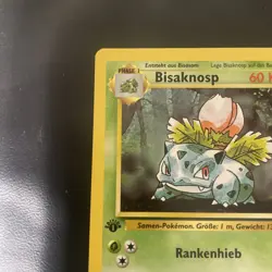 Pokemon Card Ivysaur BISAKNOSP GERMAN 1st Edition Base Set 30/102 Uncommon Clean - Image 3