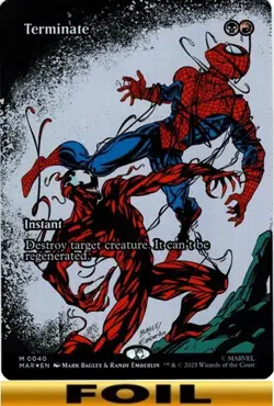 1x - Terminate - FOIL BORDERLESS #40 - Marvel Eternal-Legal - NM MTG - Image 1
