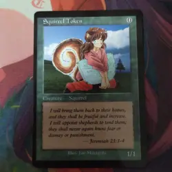 Squirrel Token MTG Magic the Gathering Minagishi Jun 715171 - Image 3