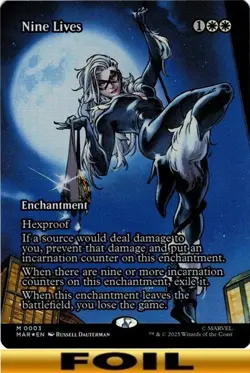 1x - Nine Lives - FOIL BORDERLESS #03 - Marvel Eternal-Legal - NM MTG - Image 1