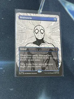 💥MTG Brainstorm (7016) *Non-Foil* Inked Secret Lair: Spider-Man Chase Card NM💥 - Image 1