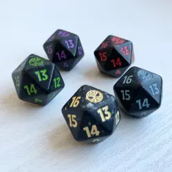 MTG Marvel's Spiderman Spindown Dice Set of 5, five pieces Magic the Gathering - Image 2