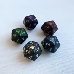 MTG Marvel's Spiderman Spindown Dice Set of 5, five pieces Magic the Gathering - Image 5