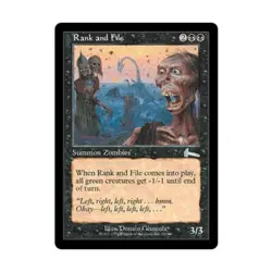 WOTC MtG Urza's Legacy Rank and File (U) (Foil) EX - Image 1