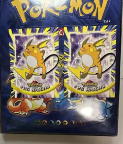 Topps Pokemon TCG Raichu Vintage #26 Set Of Two Black Logo TV Animation Edition - Image 2