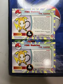 Topps Pokemon TCG Raichu Vintage #26 Set Of Two Black Logo TV Animation Edition - Image 5