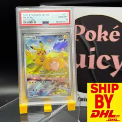 2025 Pokemon TCG Chinese Exclusive Pikachu Psyduck 151C 171/151 AR PSA 10 - Image 1