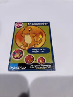 Pokemon 1999 Burger King Promo #04 Charmander - Image 1