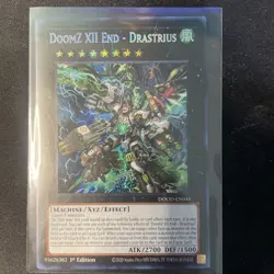Yugioh DoomZ XII End - Drastrius DOOD-EN045 Secret Rare 1st Edition NM - Image 1