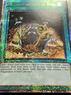 3x Pre-Preparation Of Rites | RA01-EN055 | Quarter Century Secret Rare | YuGiOh! - Image 2