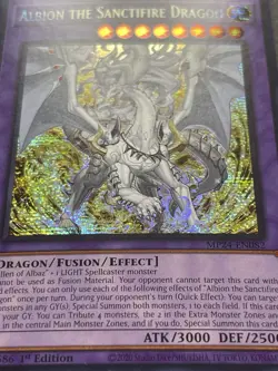 Albion The Sanctifire Dragon | MP24-EN082 | Prismatic Secret Rare | NM | YuGiOh! - Image 2