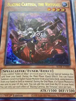 3x Blazing Cartesia, The Virtuous | BLTR-EN080 | UR | LP | 1st Edition | YuGiOh! - Image 2
