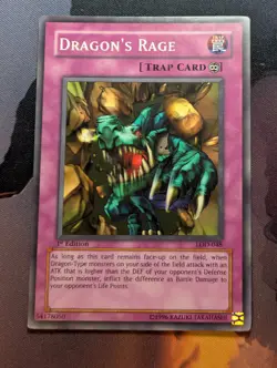 Dragon's Rage - LOD-048 - Common - 1st Edition - YuGiOh - Very Light Play - Image 1