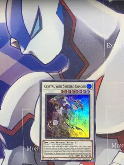 Yugioh Crystal Wing Synchro Dragon DUPO-EN068 Ultra Rare 1st Ed NM - Image 1