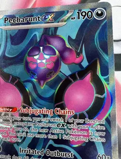 Pecharunt EX 085/064 Full Art Ultra Rare Pokemon Trading Card Game 🌺 - Image 5