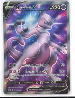 Pokemon Card TCG - Mewtwo V SWSH229 Black Star Promo Sword & Shield NM 0321#97 - Image 1