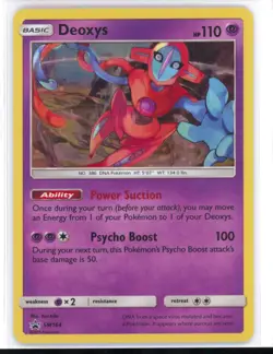 2019 Pokemon TCG Deoxys SM164 Black Star Promo Holo Card NM 0321#153 - Image 1