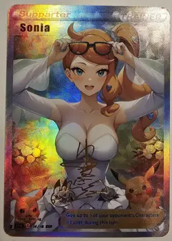 Sonia Pokemon Sexy Wedding Waifu Trainer Art Card - Image 1