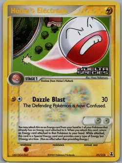 Holon's Electrode 21/113 Reverse Holo Delta Species - Pokemon Card - NM - Image 1