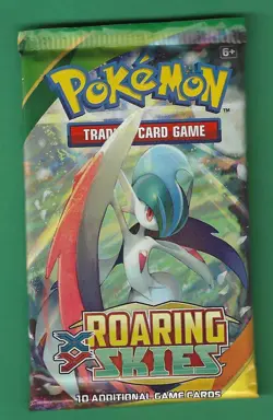 Pokemon "Roaring Skies" 10-Card Sealed Booster Pack (Gallade) X1 - Image 1