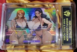NAMI & NICO ROBIN One Piece Anime Waifu Bikini Goddess CUSTOM CARD NM - Image 3